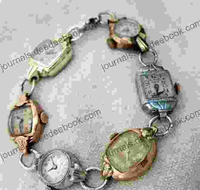 A Bracelet Made From A Repurposed Vintage Watch Spun Cotton Crafts: 25 Vintage Projects For The Nostalgic Crafter