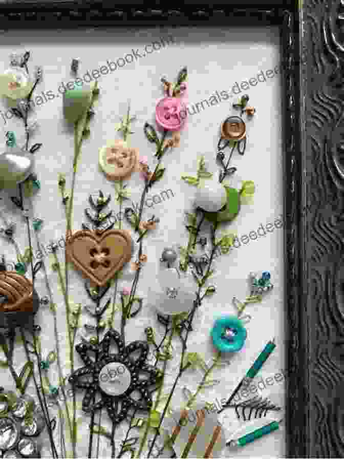 A Brooch Made From A Collection Of Vintage Buttons, Arranged In A Floral Design Spun Cotton Crafts: 25 Vintage Projects For The Nostalgic Crafter