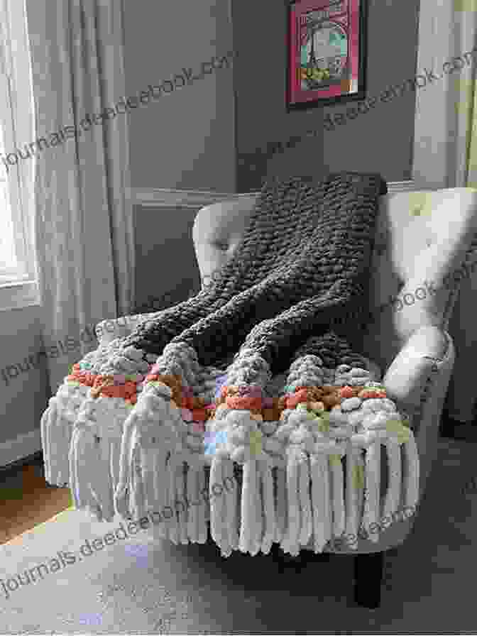A Colorful Chunky Knit Blanket Quick Crochet: No Fuss Patterns For Colorful Scarves Blankets Bags And More