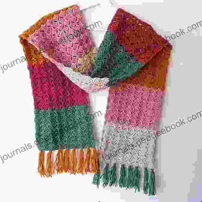 A Colorful Crochet Scarf Quick Crochet: No Fuss Patterns For Colorful Scarves Blankets Bags And More