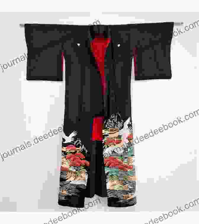 A Formal Silk Kimono With A Crane Motif The World Of A Beautiful Kimono Of The Shelley
