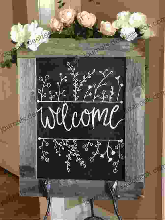 A Handmade Wedding Welcome Sign With A Chalkboard Design Your Handmade Wedding: 16 Craft Projects