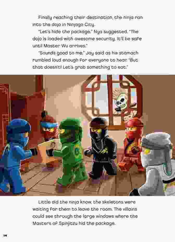 A Page From A Lego Ninjago Minute Stories Book, Showcasing A Colorful Illustration Of The Ninjas In Action. LEGO Ninjago 5 Minute Stories (LEGO Ninjago)