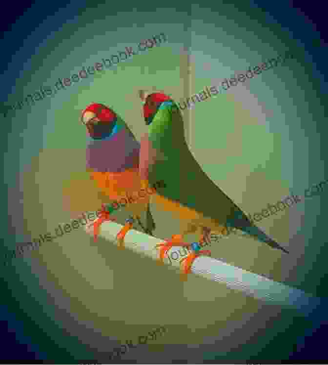 A Pair Of Gouldian Finches In Their Breeding Cage, Tending To Their Chicks The Gouldian Finch Handbook: A Guide To Feeding Housing And Breeding The Lady Gouldian Finch (Birdology 1)