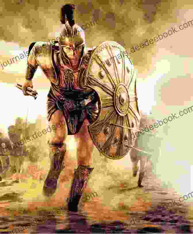 Achilles, The Greek Hero, At The Battle Of Troy. Stories Of Old Greece And Rome