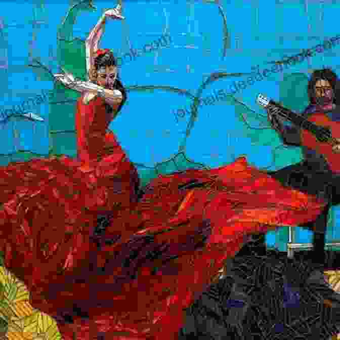 An Intricate Flamenco Mosaic Featuring A Group Of Dancers, Their Movements And Expressions Captured With Astonishing Detail The Art Of Flamenco (Mosaics Of Spain 2)