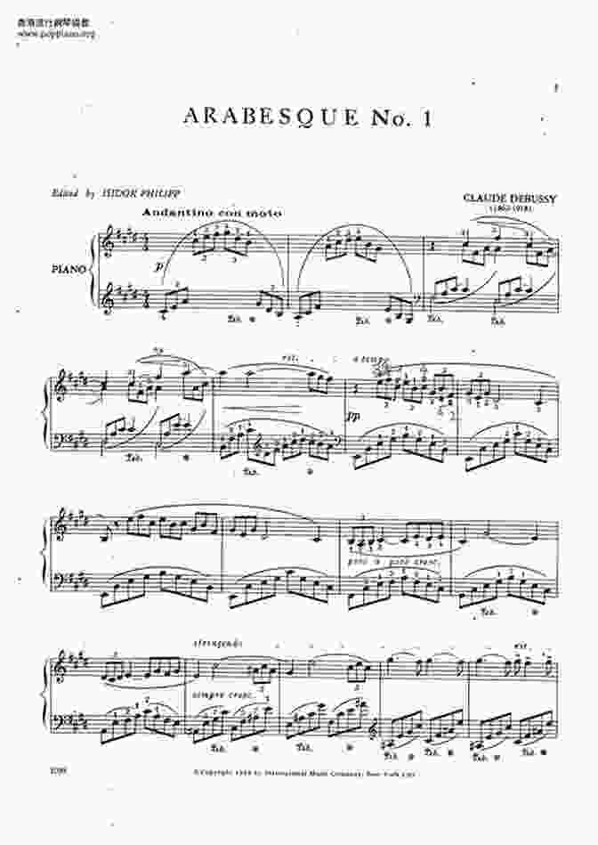 Arabesque No. 1 In E Major, L. 65 By Claude Debussy Grand Solos For Piano 3: 11 Pieces For Late Elementary Pianists