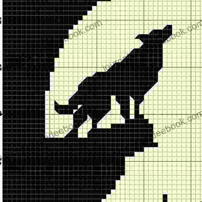 Black And White Howling Wolf Cross Stitch Pattern Howling Wolf 2 Cross Stitch Pattern