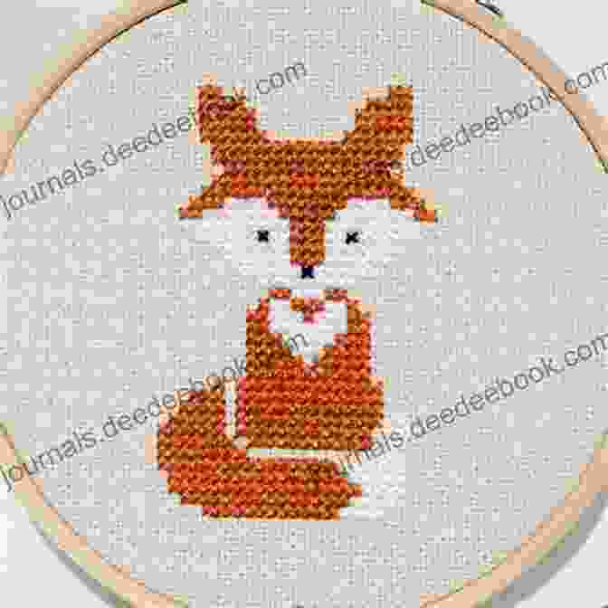 Cartoon Cross Stitch Pattern Of A Fox In The Forest Cross Stitch Pattern Fox Embroidery (Free Patterns)