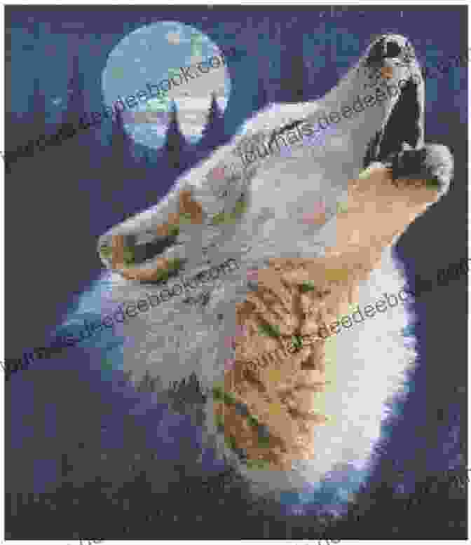 Forest Howling Wolf Cross Stitch Pattern Howling Wolf 2 Cross Stitch Pattern