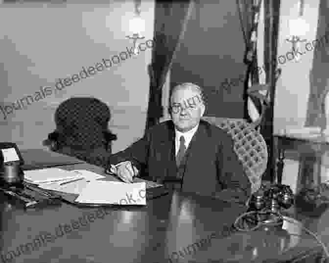 Herbert Hoover Sitting At His Desk In The White House, 1930. Freedom Betrayed: Herbert Hoover S Secret History Of The Second World War And Its Aftermath