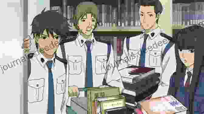 Iku And Hiroyuki Stand Together In A Library, Representing Their Shared Passion For Protecting Books And Freedom Of Expression Library Wars: Love War Vol 7