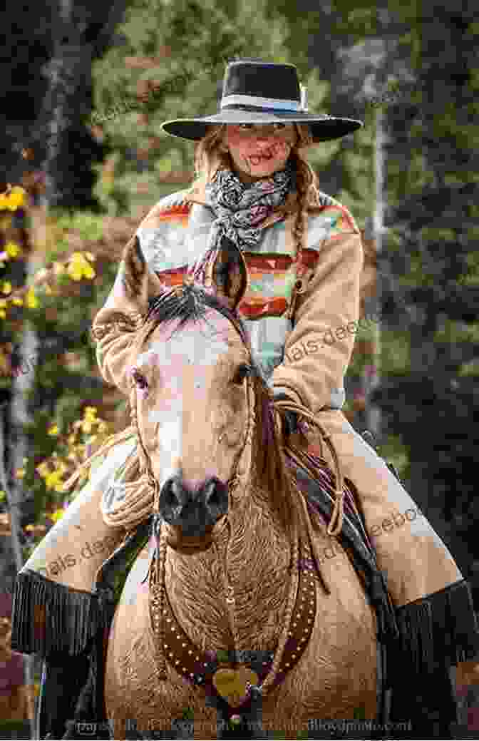 Kate Hoefler, A Real Cowgirl Of The Wild West, Riding A Horse Real Cowboys Kate Hoefler
