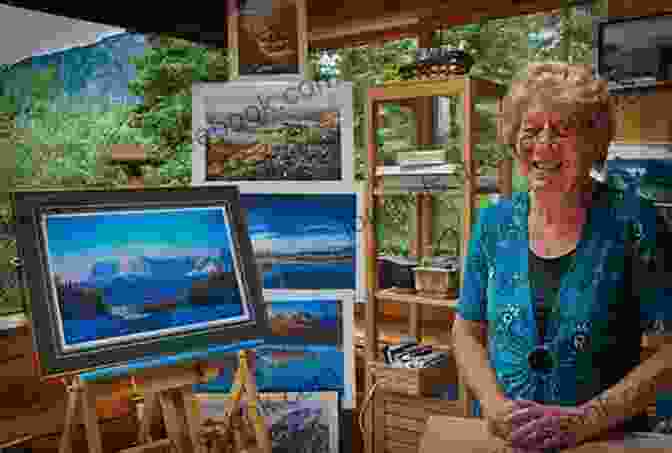 Libby Wentworth Painting In Her Studio First Sight: A Novel Danielle Steel