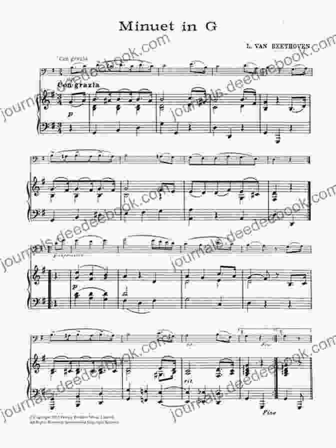 Minuet In G Major, L. 116 By Ludwig Van Beethoven Grand Solos For Piano 3: 11 Pieces For Late Elementary Pianists