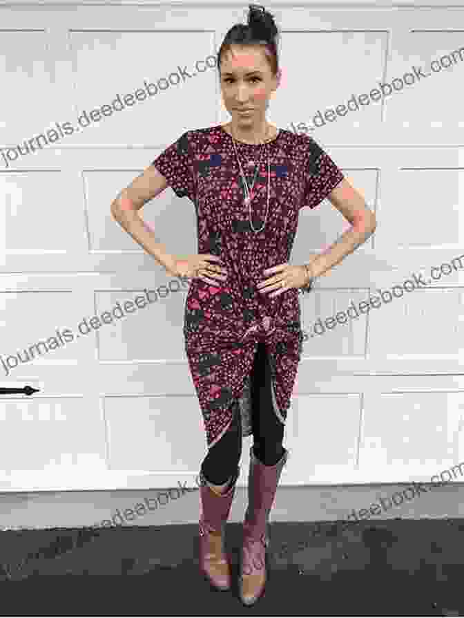 Model Wearing A Loud Lula Garment, Showcasing Bold Patterns And Whimsical Details. Loud Lula Katy S Duffield