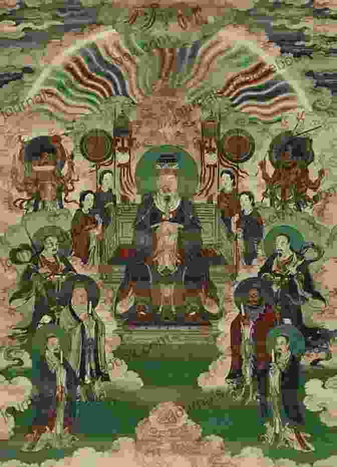 The Jade Emperor Sitting On His Throne, Flanked By His Empress And Celestial Attendants. The Jade Emperor Suzanne Jenkins